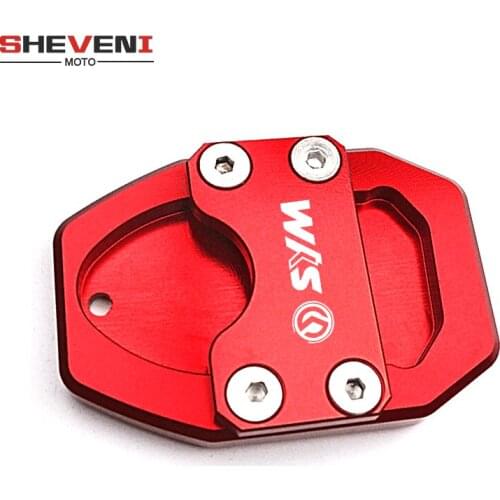 Logo SYM Enlarge Extension Motorcycle CNC Aluminum Kickstand Plate Pad for SYM GTS300i GTS 300i 2013-2016 CRUISYM 300 2017-2018