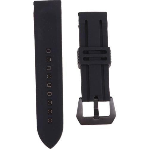 Unisex Water Sports Scuba Diver Watch Band Silicone Strap Replacement 20/22/24/26/28mm