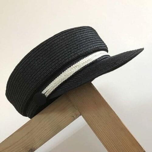 Spring and Summer Flat Cap Cotton Yarn Fashion Equestrian Hat Ladies Summer Cute Fashion Navy Hat Light Luxury Style Knight Hats