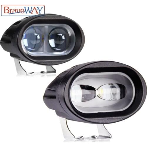 BraveWay LED Motorcycle Headlights for Car Truck Tractor Trailer SUV ATV Off-Road Led Work Light 12V 24V Fog Lamp Light Bar
