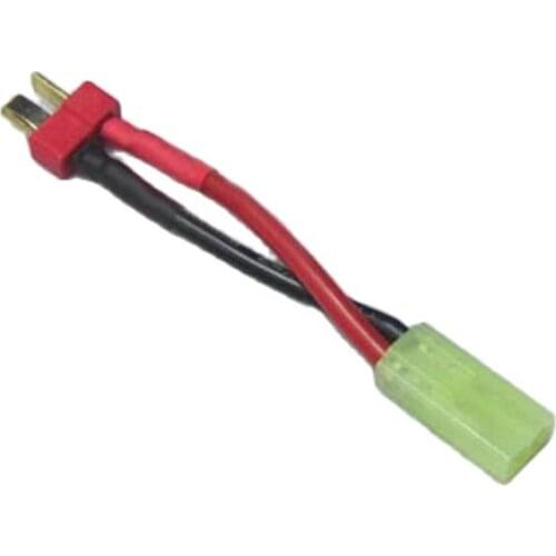 T plug Male to MINI Tamiya Female 14AWG Silicon Wire Connector cable Adapter 50mm long