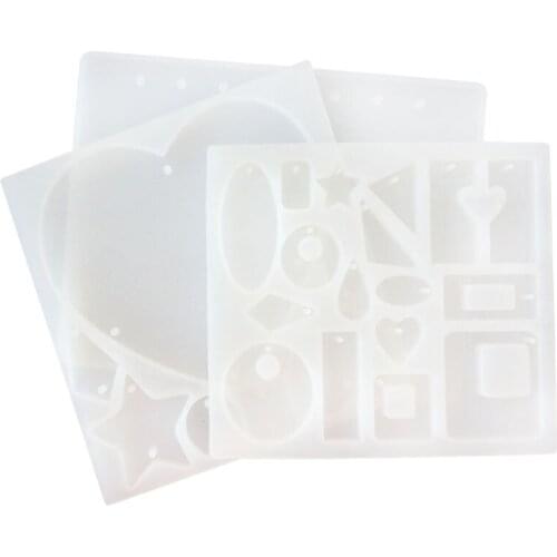 Heart Earrings Necklace Pendant Resin Molds Silicone Earring Molds Epoxy Resin Jewelry Molds Resin Casting Pendant Molds