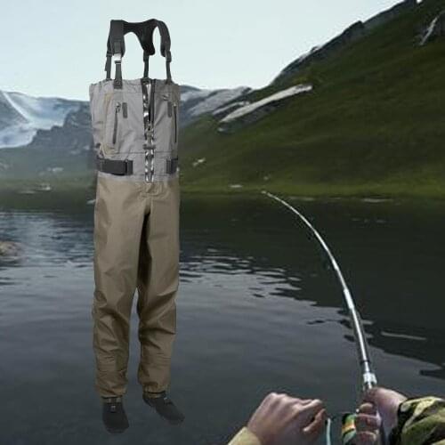 Waterproof Breathable Chest Waders Pants Premium Fishing Gear Manufacturers Dry Apparel Shorty Wet suit for Fishing & Hunting