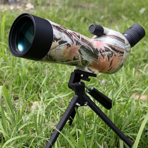 Spotting scope Waterproof telescope Angled 20-60x60 Zoom Spotting Scopes with table tripod camouflage color fast shipping