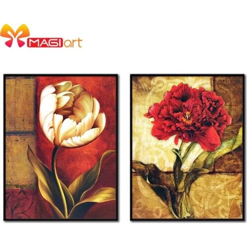 Cross stitch kits Embroidery needlework sets 11CT water soluble canvas patterns 14CT Oil Painting Outstanding Branch-NCMF024