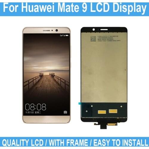 5.9" For Huawei Mate 9 LCD Display Touch Screen With Frame For Huawei Mate 9 Digitizer Display Replacement +With Tool +Tested