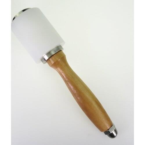 1pcs Leather Wood Handle Carving Nylon Hammer Printing Tool DIY Craft Cowhide Punch Cutting Sew Tool