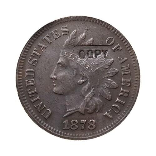 1878 Indian head cents coin copy