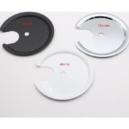 2pieces/lot 120mm black/white chrome lamp base tray Metal cover flying saucer with edge notch chandelier lighting accessories