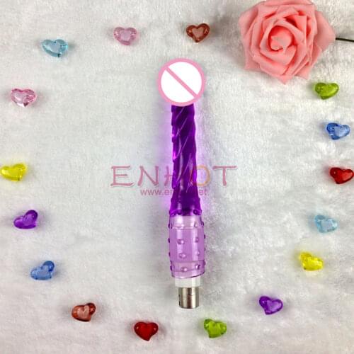 2016 purple anal shaking wave Sex machine attachment sex toy simulation dildo for love machine ENHOT-C-17-transparent purple