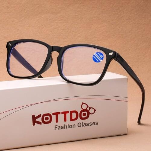 2021 New Anti-Blue Ray Glasses Reading Women Square Presbyopia Eyeglasses Men Reading Glasses+1.0+1.5+2.0+2.5+3.0+3.5+4.0