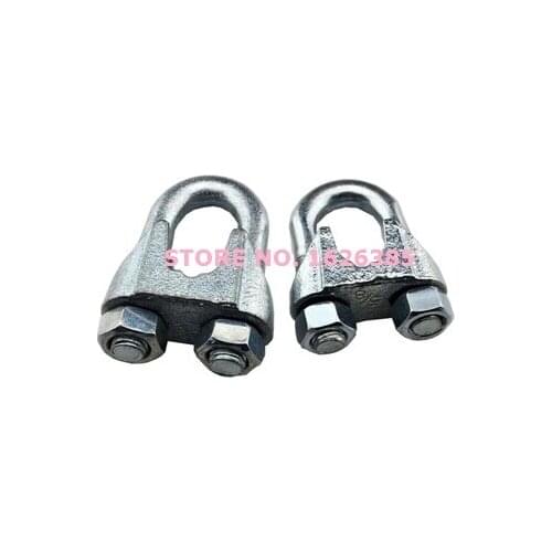3-10pcs, M12--M25 galvanized steel wire rope clip clamp lifting rigging hardware ,boat part,marine hardware