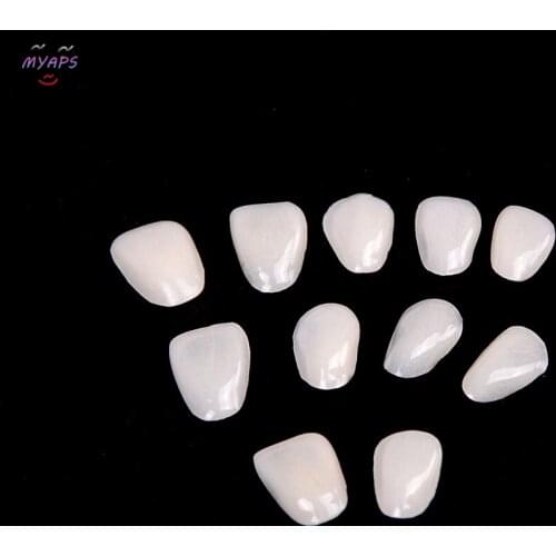 50Pcs High Quality Dental Ultra Thin Whitening Veneers Resin Teeth Anterior Temporary Health Ultra-Thin Resin Teeth Porcelain