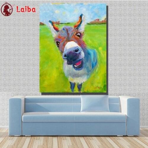 DIY diamond painting Modern animal art, cute lamb cross stitch diamond full mosaic diamond embroidery full square/round drill