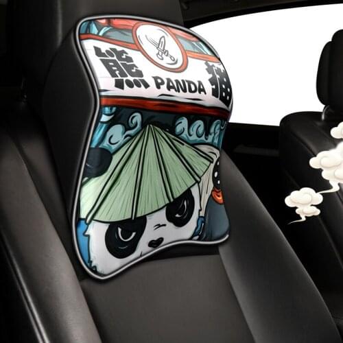 Memory Cotton foam Car Auto Headrest Neck Rest Seat Support for Head Pillow Travel Support Cushion Fabric Soft Chair safety