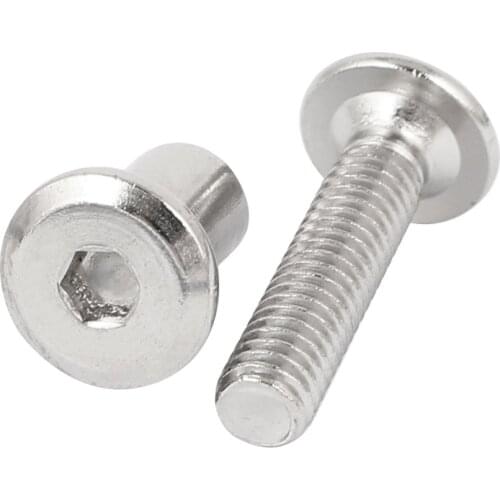 M6 x 30mm Hex Socket Head Barrel Nut Countersunk Screw Bolt Fasteners 10 Sets Fasteners & Hooks
