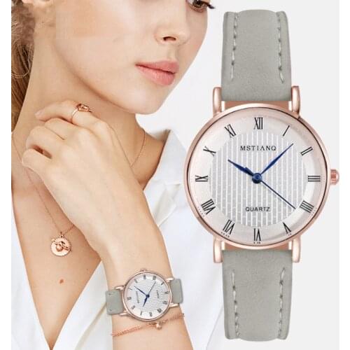 2020 New Watch Women Luxury Delicate Small Dial Analog Quartz Fashion Leather Band Womens Watches Women Dress Clock reloj mujer