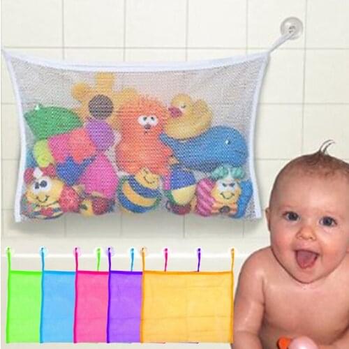Baby Kids Bath Bathtub Toy Mesh Net Storage Bag Organizer Holder Hanging Bag for Bathroom Bath Bath Toys Wholesale