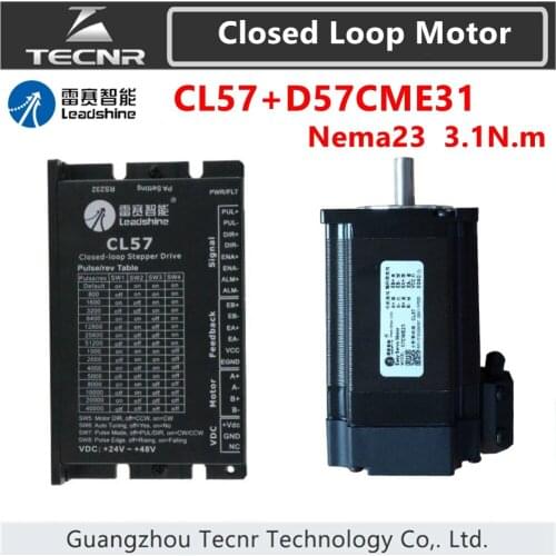 Orginal Leadshine nema23 3.1NM Closed loop Hybrid servo driver kit CL57and 57CME31 stepper motor drive 57mm