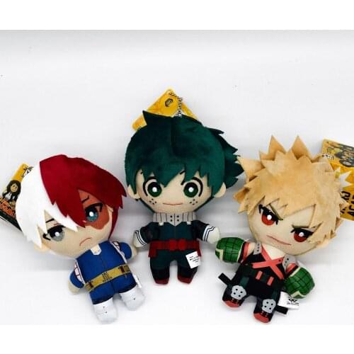 My Hero Academia Dolls Midoriya Izuku Bakugou Katsuki Todoroki Shoto deku Boku no Hero Academia Plush Toys Size 15cm