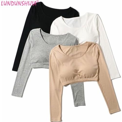 LUNDUNSHIJIA Women's Long Sleeve T-shirts