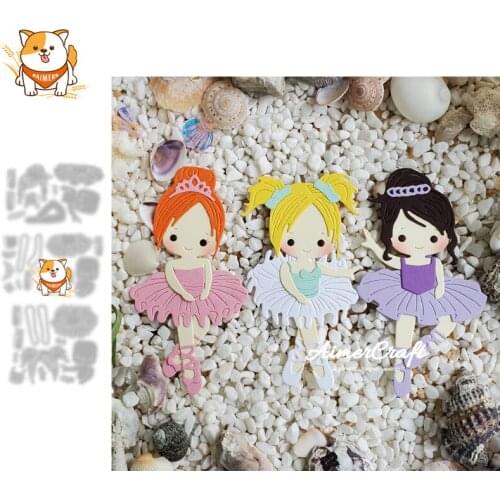 Ballerina Series Metal Cutting Dies Mold Knife Scrapbooking Stencil DIY Embossing Craft Die Cuts Card Making New Dies For 2021