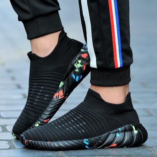 Fashion Men Sneakers Mesh Casual Shoes Lac-up Mens Shoes Lightweight Vulcanize Shoes Walking Sneakers Outdoor Men Shoes