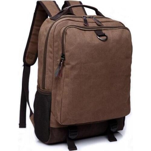070717 men simple backpack layers double shoulder student bag