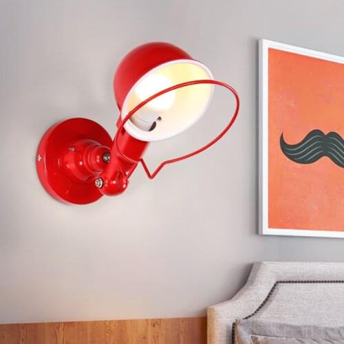 Nordic Classic adjustable modern industrial Long swing arm black wall lamp sconce vintage E27 lights for Bathroom bedroom foyer