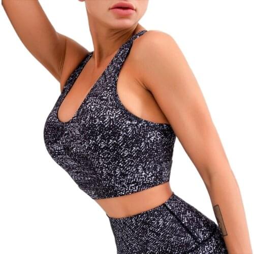 Summer new sports fitness underwear women beauty back cross yoga bra clothes sexy bra fast dry breathable gather shockproof