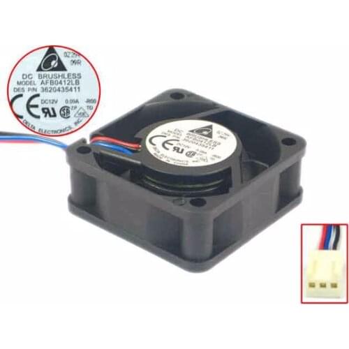 Delta Electronics AFB0412LB R00 DC 12V 0.09A 40x40x15mm Server Cooling Fan