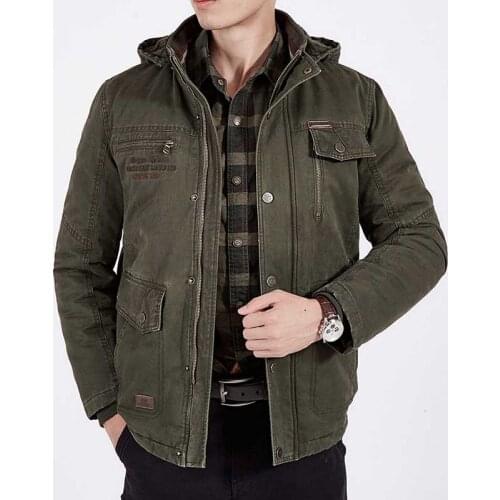 Plus Size 8XL Autumn Winter Fleece Coat Men Casual Hooded Jacket Thick Warm Parka Cotton Loose Baggy WIndbreaker Male Clothes