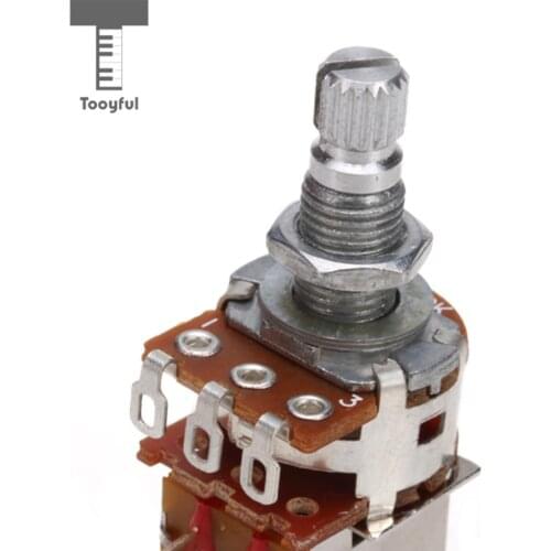 Tooyful New1Pc A500k Push Pull Control Pot Potentiometer Guitar Audio Tone Switch for Electric Guitar Bass Musical Instruments