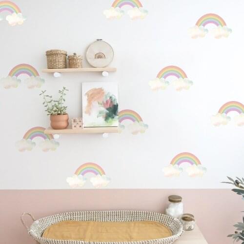 Rainbow Stencils For Wall Stickers For Kids Room Childrens Room Decor On The Wall In The Bedroom Wallpaper Stickers
