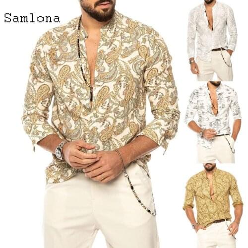 Samlona Men's Long Shirts