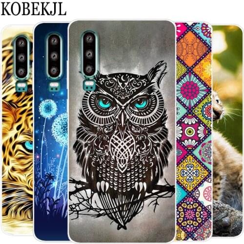 Silicone Case Huawei P30 Case 6.1 Luxury Anime Soft TPU Cartoon Phone Case For Huawei P30 ELE-L29 P 30 HuaweiP30 Case Back Cover