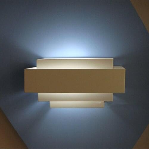 Modern brief multicolour 85-265V 5W led wall lamp sconce salon walls wall sconces modern bed led light sconce Size:25*10*13CM
