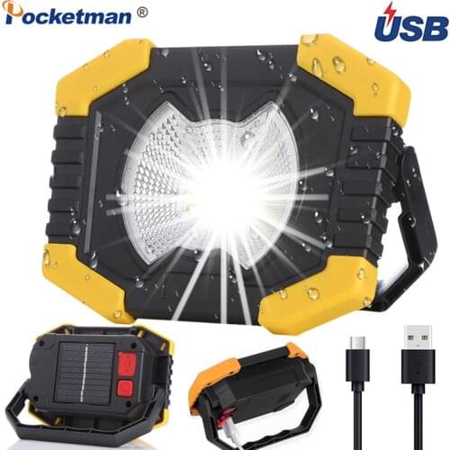 100W Super Bright Work Lamp Built-in Battery Work Light Waterproof Hand Light Spotlight USB Rechargeable Searchlight Flashlight
