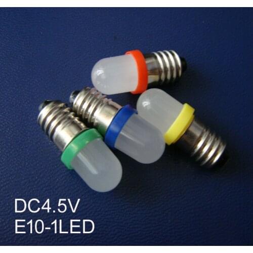 High quality DC4.5V E10 light,E10 5V frosted led light,E10 4.5V Light,E10 4.5V bulb,E10 lamp 4.5V,E10 5V,free shipping 10pcs/lot