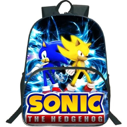 Sonic Backpack For Students Boys Girls Bags Teens Daily Backpack Travel Rucksacks Fashion Popular Pattern Schoolbag