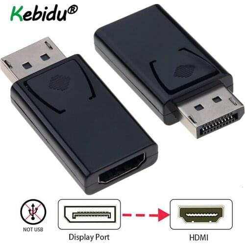 1080P Display Port DP Male To HDMI-compatible Female Converter Adapter Portable Video Audio Connector Fit For MacBook Pro Air
