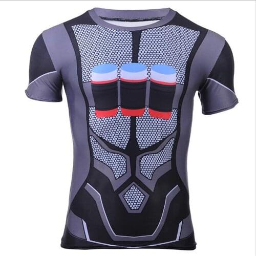 2021 Men T shirt Robot Print Short Sleeve Tshirt Long Sleeve Casual Fashion Men T-shirt Summer Hip Hop Tee