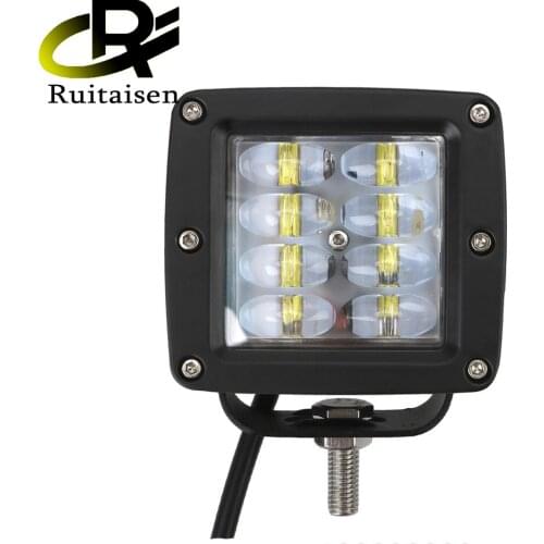 24W Car LED Light Bar 3 inch Work Light Flood Led Beams DRL Super Bright 4x4 Offroad Boat Driving Fog Lamp 10-30V For Cars