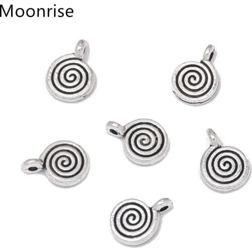 30Pcs/Lot Tibetan Silver Small Lollipops Metal Charms Pendant Handmade DIY Craft Jewelry Accessories