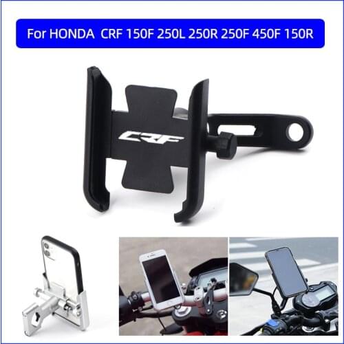 Motorcycle Accessories handlebar Mobile Phone Holder GPS stand bracket For HONDA CRF1000L CRF 150F 250L 250R 250F 450F 150R