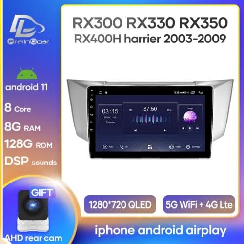 Car Radio Android Stereo Receiver For Lexus RX330 RX350 RX400H For Toyota Harrier 2003-2009 Video Player Multimedia Navigation