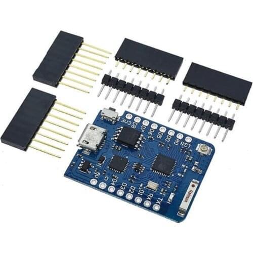 D1 Mini ESP8266 ESP-12 ESP-12F CH340G CH340 V2 USB WeMos WIFI Development Board D1 Mini NodeMCU Lua IOT Board 3.3V With Pins