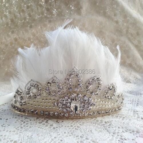 Free Shipping Rhinestone Crown Headband Kids Hair Accessories