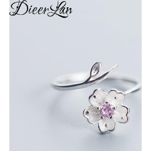 DIEERLAN Rings With Diamonds