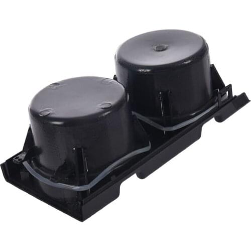 Double hole car front center console cup rack / change box for BMW E46:black